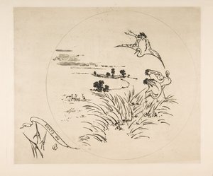 Dekoration til en tallerken: A Pond, 1870. af Felix Bracquemond