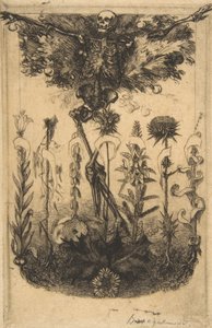 Frontispice til The Flowers of Evil, 1857.