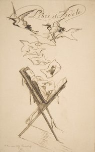 Fri og trofast, 1878. af Felix Bracquemond