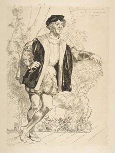 Portræt af Fernand, 1876. af Felix Bracquemond