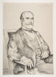 Portræt af Louis Robert, 1873. af Felix Bracquemond