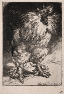 Den franske hane, 1893. af Felix Bracquemond