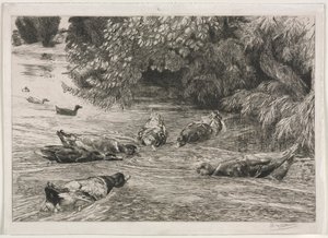 Spørgsmålstegnet, ca. 1865. af Felix Bracquemond
