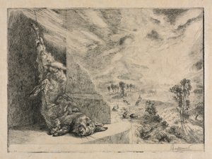 Den vilde kanin, 1891. af Felix Bracquemond