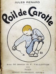 Cover "Carrot Head" af Jules Renard Paris, Ernest Flammarion (bogomslag) af Felix Edouard Vallotton