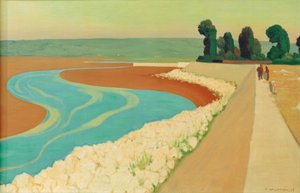Honfleur dige af Felix Edouard Vallotton