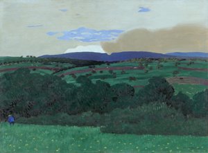 Lausannes omgivelser, 1900. af Felix Edouard Vallotton
