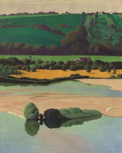 Aften på Loire af Felix Edouard Vallotton