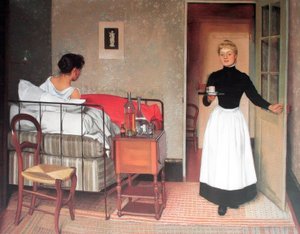 Félix Edouard Vallotton (1865 – 1925) schweizisk maler, 1892 patienten af Felix Edouard Vallotton