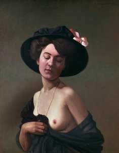 Lady in a Black Hat, 1908 af Felix Edouard Vallotton