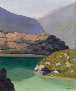 Lake Geronde, Sierre, 1919 af Felix Edouard Vallotton