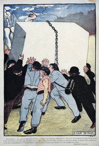 Assistancekuppet - Det store sociale spørgsmål... - af Felix Vallotton af Felix Edouard Vallotton