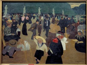 Luxembourg Garden-maleriet af Felix Vallotton (1865-1925) af Felix Edouard Vallotton