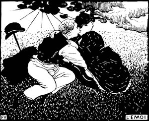 Selvet. Træsnit af Felix Edouard Vallotton (1865-1925) af Felix Edouard Vallotton