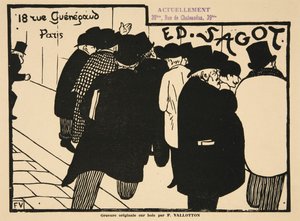 Les Amateurs d? Estampes, pub. 1892 af Felix Edouard Vallotton