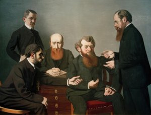 De fem malere af Felix Edouard Vallotton
