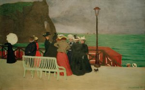 Tavlerne i Etretat af Felix Edouard Vallotton