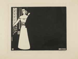 Penge, tallerken fem fra "Intimacies", 1898 af Felix Edouard Vallotton