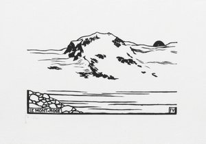 Mont-Rose, 1892 af Felix Edouard Vallotton