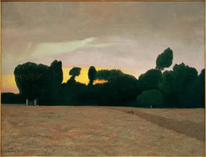 Normandiet landskab, solnedgang af Felix Edouard Vallotton