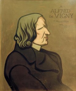 Portræt af Vigny, dekorativt maleri af Felix Edouard Vallotton