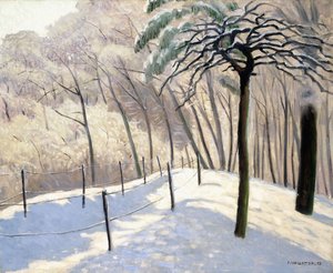 Snelandskab i Bois de Boulogne; Snelandskab i Bois de Boulogne, 1905 af Felix Edouard Vallotton