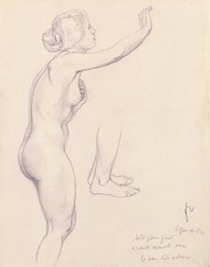 Studie for Perseus og Andromeda, 1918 af Felix Edouard Vallotton