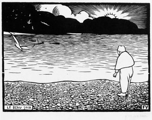 Den smukke aften, 1892 af Felix Edouard Vallotton