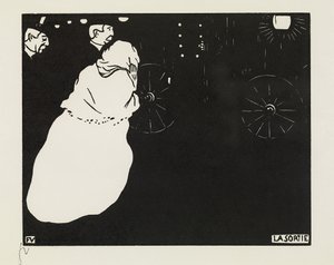 Afgangen, 1895 af Felix Edouard Vallotton