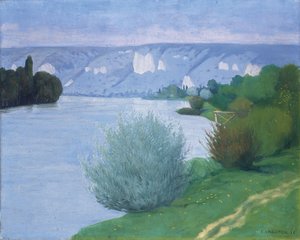 Seinen nær Les Andelys, 1916 af Felix Edouard Vallotton