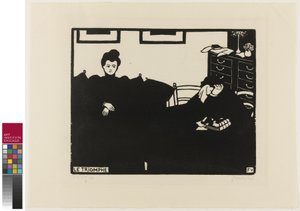 The Triumph, plade to fra Intimacies, 1898 af Felix Edouard Vallotton