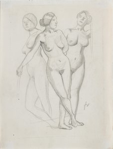Tre nåder, studie af Felix Edouard Vallotton