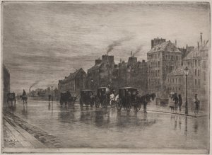En vintermorgen på Quai de L