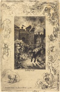 A cette lueur soudaine... I det pludselige lysglimt..., 1878. af Felix Hilaire Buhot