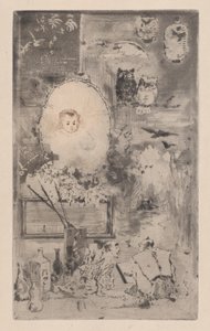Japansk dåb, 1887. af Felix Hilaire Buhot