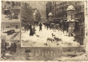 Vinter i Paris Vinter i Paris, 1879. af Felix Hilaire Buhot
