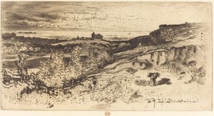 Saint-Michel-kapellet i Estre. af Felix Hilaire Buhot