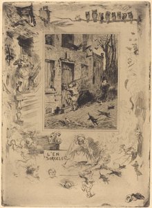 La Maison Maudite (De fordømtes hus) af Felix Hilaire Buhot