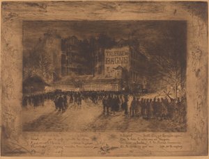 Place des Martyrs og Jailhouse Tavern af Felix Hilaire Buhot