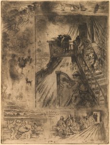 Passagen Passagen, 1879-1885. af Felix Hilaire Buhot