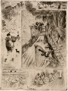 Passagen Passagen, 1879-1885. af Felix Hilaire Buhot