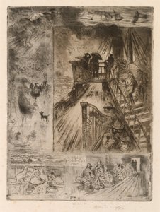 La Traversee Passagen, 1879-1885. af Felix Hilaire Buhot