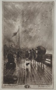 Lander i England af Felix Hilaire Buhot