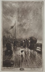 Landgang i England, 1879. af Felix Hilaire Buhot