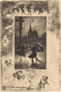 Lyden af ​​to trækkende hove ... lyden af ​​to træsko blanding ..., 1878.