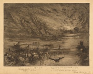 Les Esprits des Villes Mortes Spirits from the Cities of the Dead, 1885. af Felix Hilaire Buhot