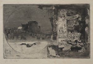 Uglernes Slot af Felix Hilaire Buhot