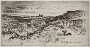 Kapellet Saint-Michel ved Estre af Felix Hilaire Buhot