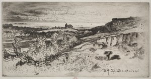 Kapellet Saint-Michel ved lEstre, 1881. af Felix Hilaire Buhot