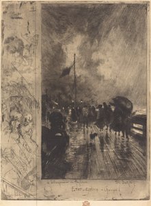 En landing i England Landing i England, 1879. af Felix Hilaire Buhot